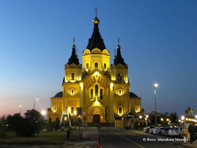 Первое освящение Собора Александра Невского в Нижнем Новгороде