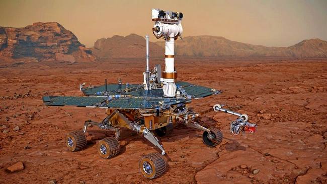 Марсоход «Spirit» совершил посадку на поверхность Марса