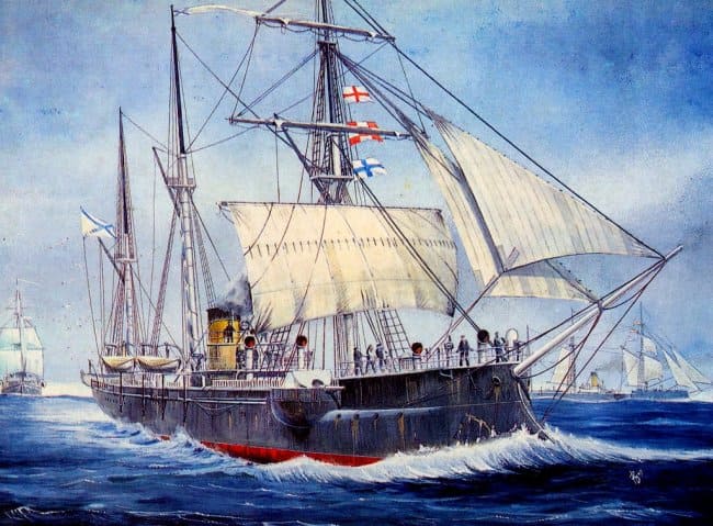 Канонерская лодка «Кореец» и «Манджур»