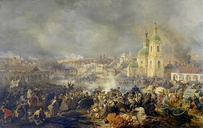 Победа русских войск над армией Наполеона в сражении под г. Красный (1812)