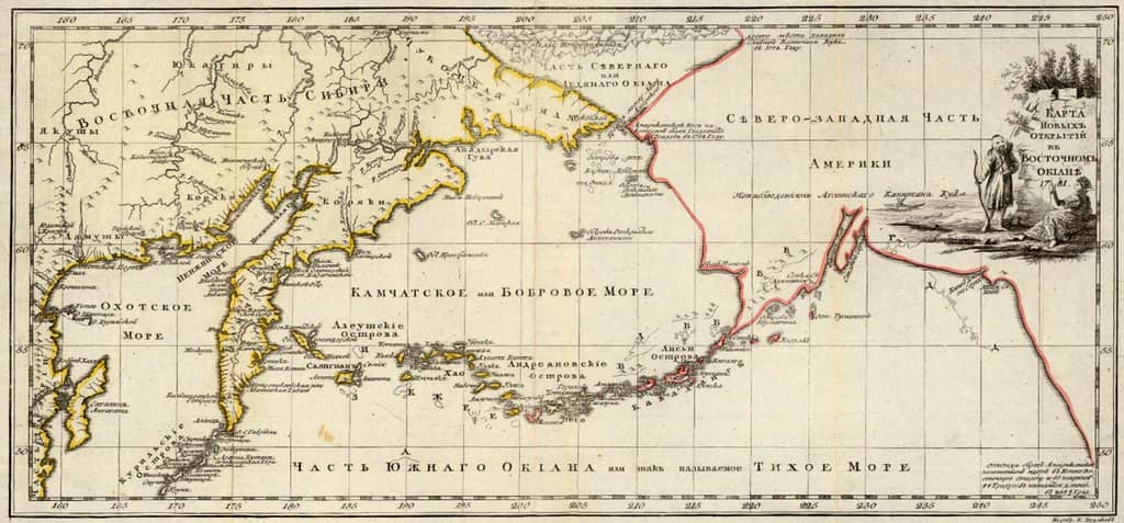 Карта новых открытий в Восточном океане