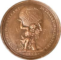 Медаль "В память завоевания Лифляндии в 1710 г."
